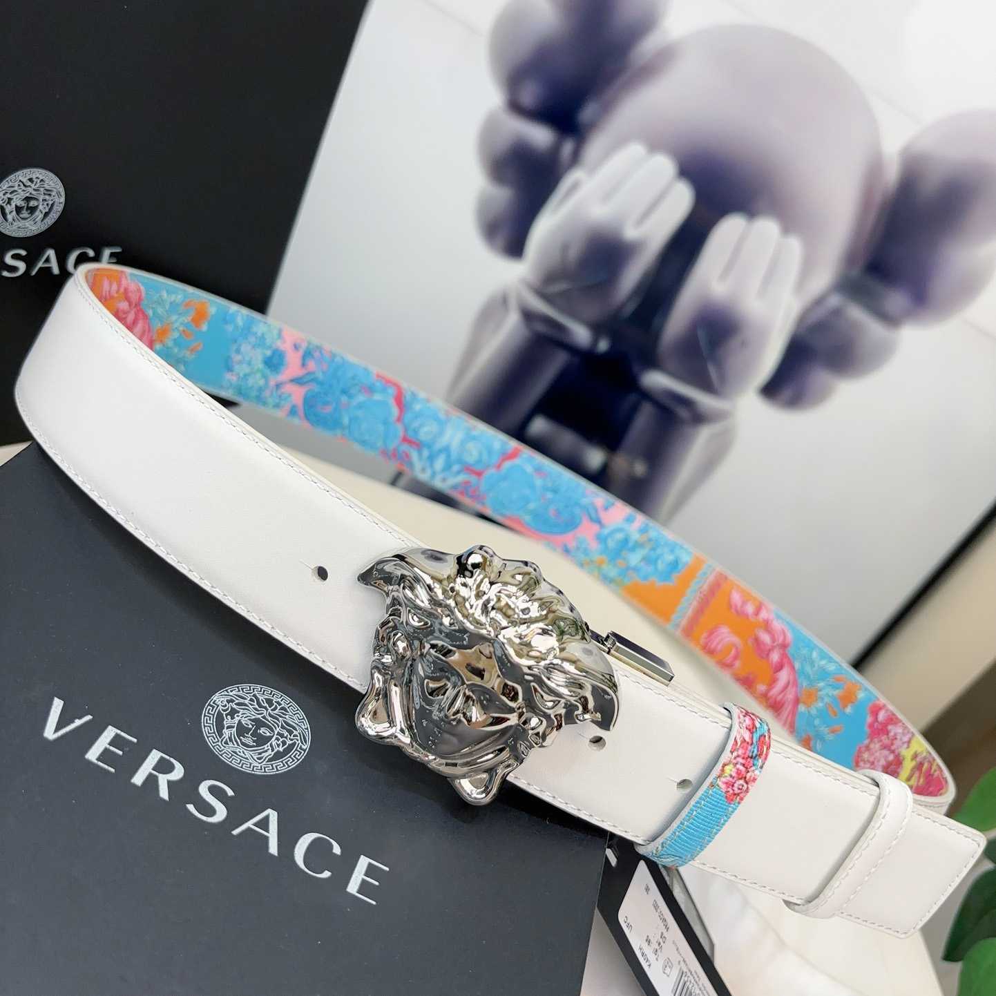 Versace Leather Waist Belt    40mm - FashionPlug