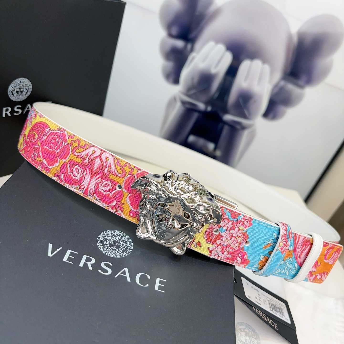 Versace Leather Waist Belt    40mm - FashionPlug