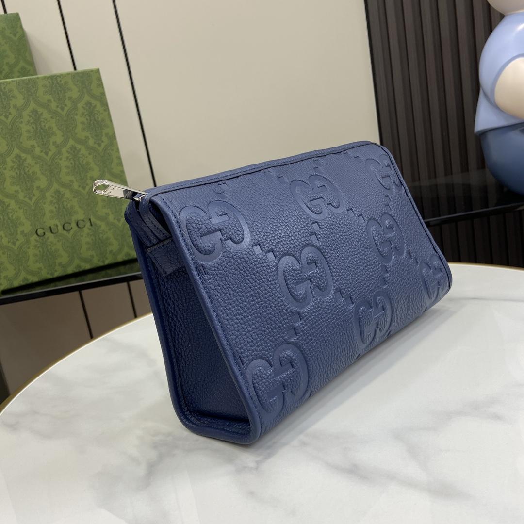 Gucci Jumbo GG Pouch (28.5x 18x 9cm) - FashionPlug