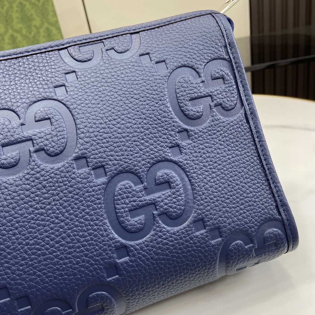 Gucci Jumbo GG Pouch (28.5x 18x 9cm) - FashionPlug