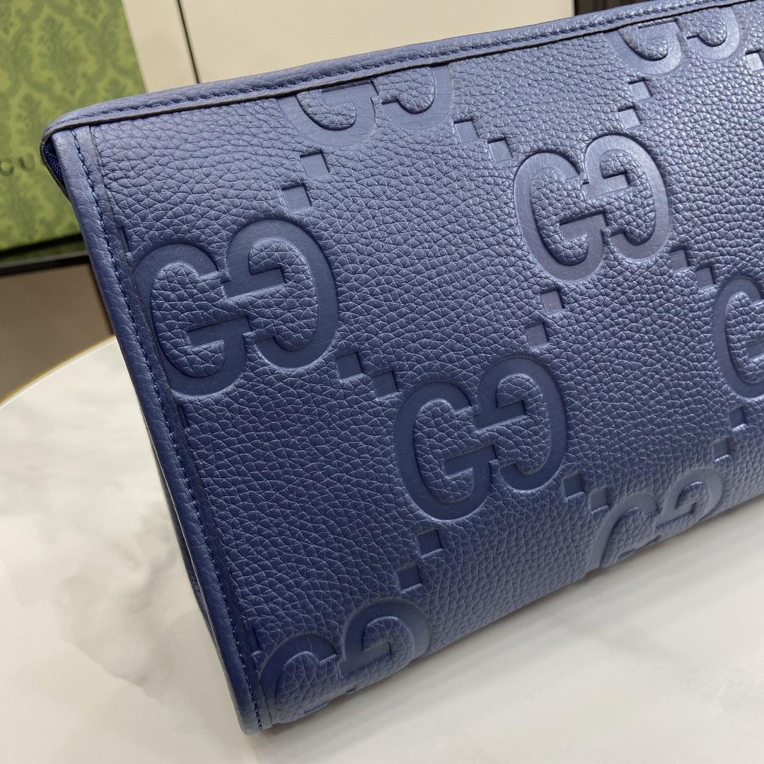 Gucci Jumbo GG Pouch (28.5x 18x 9cm) - FashionPlug