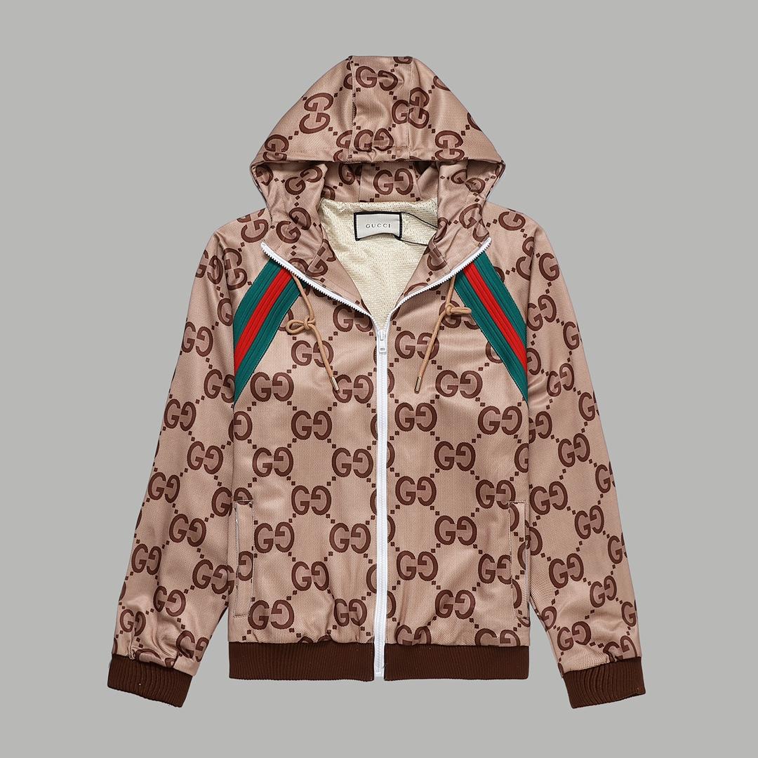 Gucci Gg Supreme Hooded Jacket - FashionPlug
