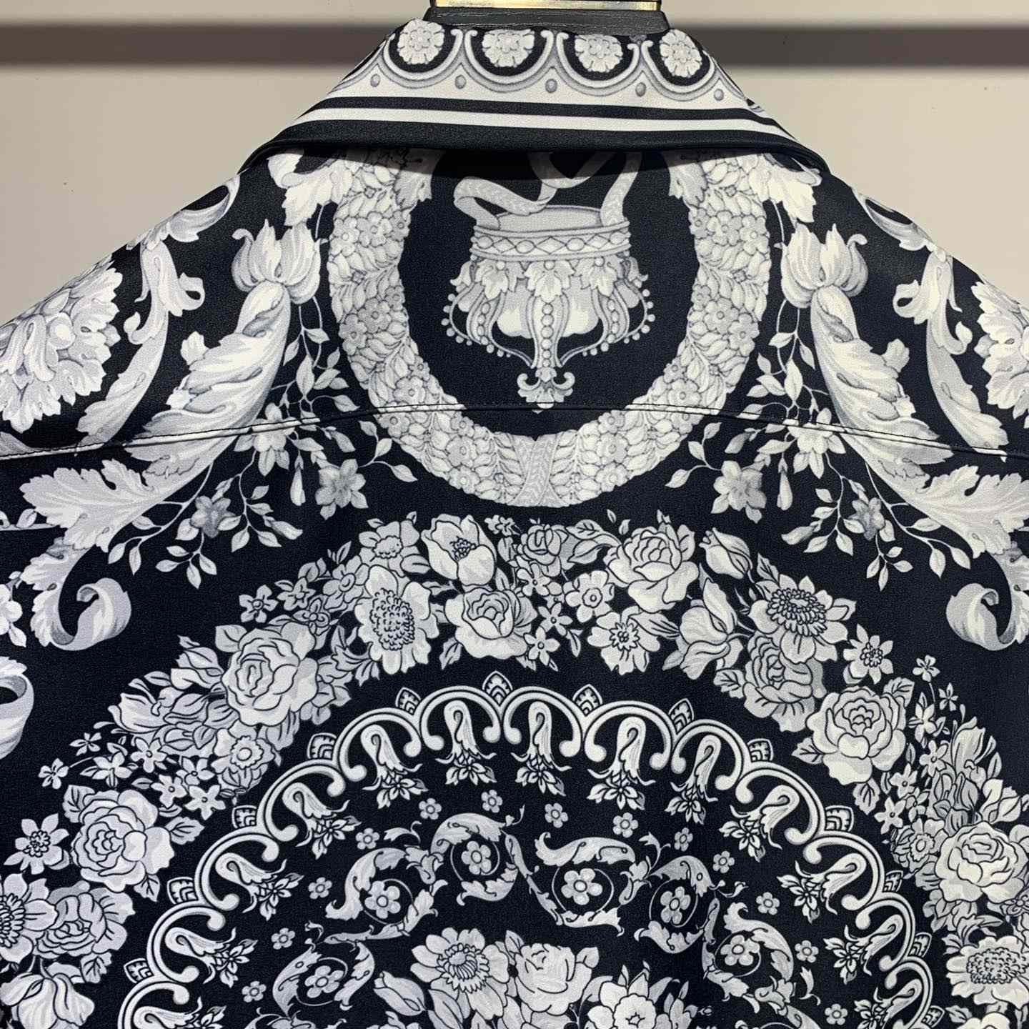 Versace Barocco Print Silk Shirt - FashionPlug