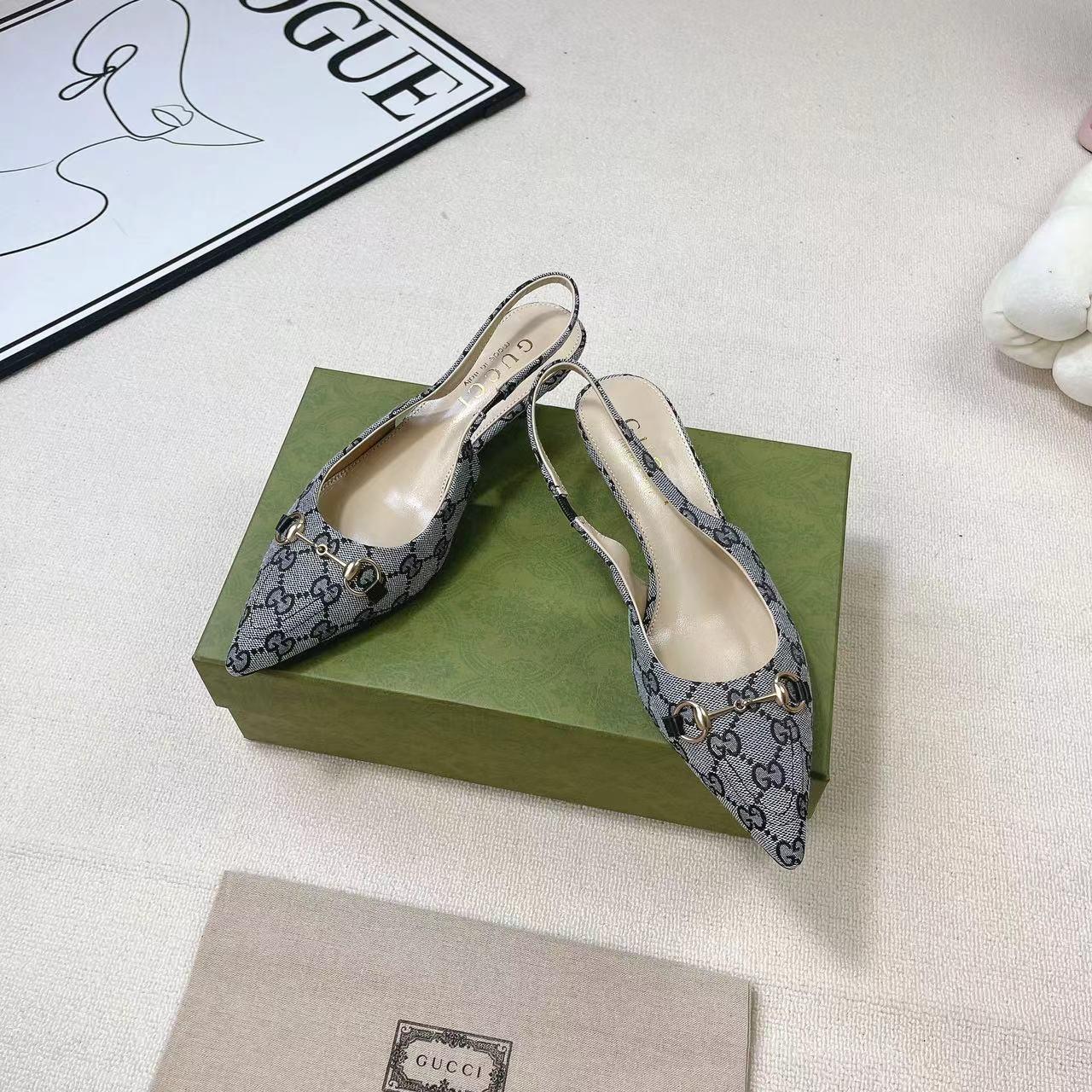 Gucci Women's Horsebit Slingback Pump - FashionPlug