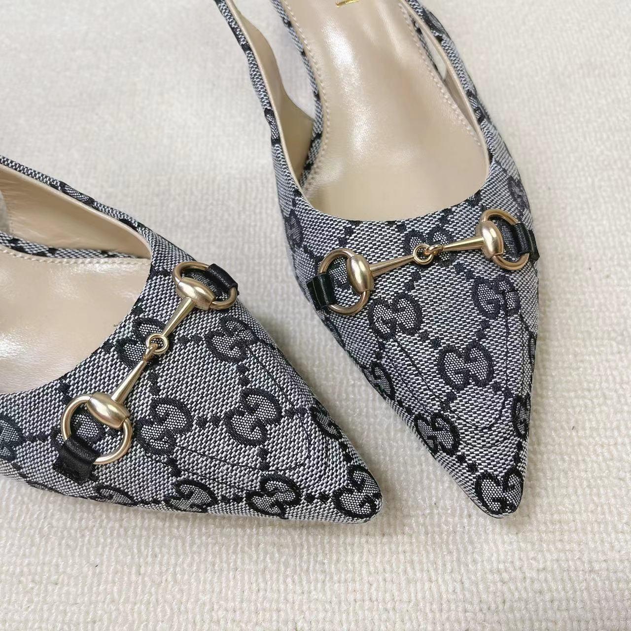 Gucci Women's Horsebit Slingback Pump - FashionPlug