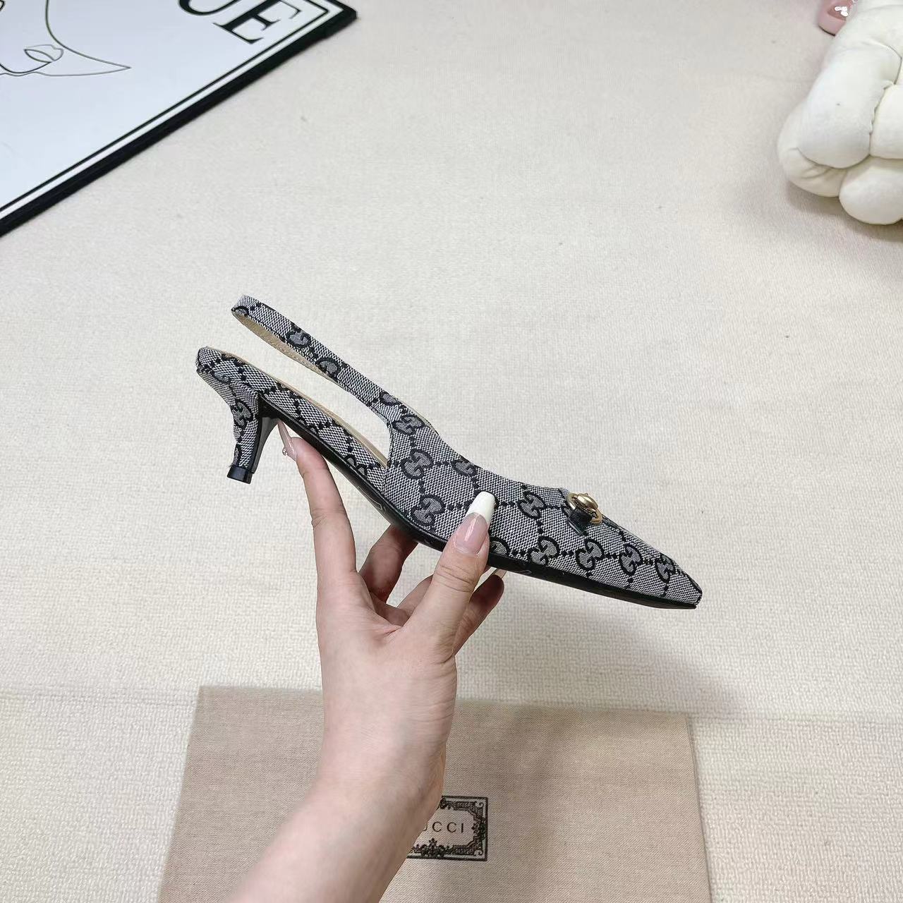 Gucci Women's Horsebit Slingback Pump - FashionPlug