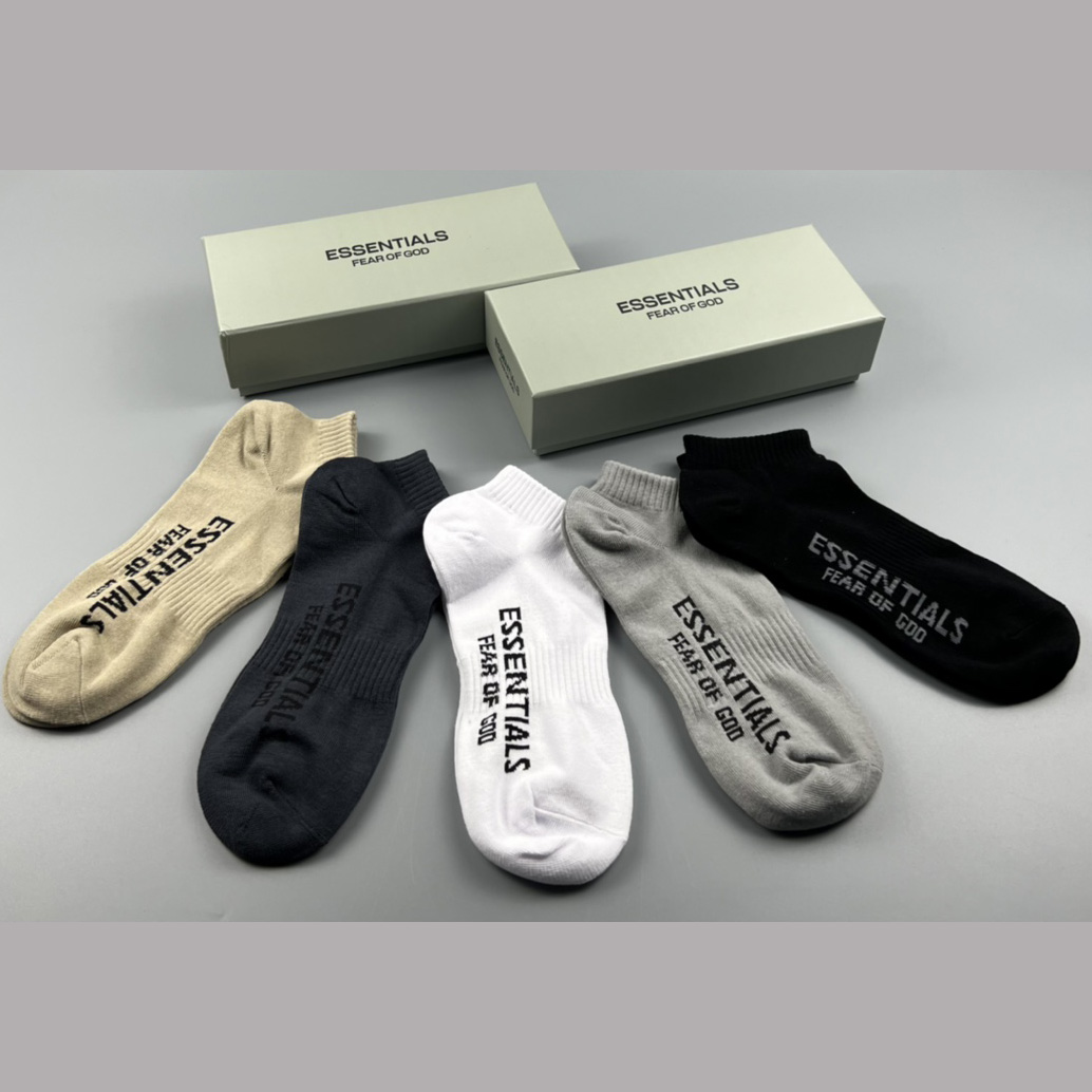 Fear Of God Essential FG Socks /Box - FashionPlug