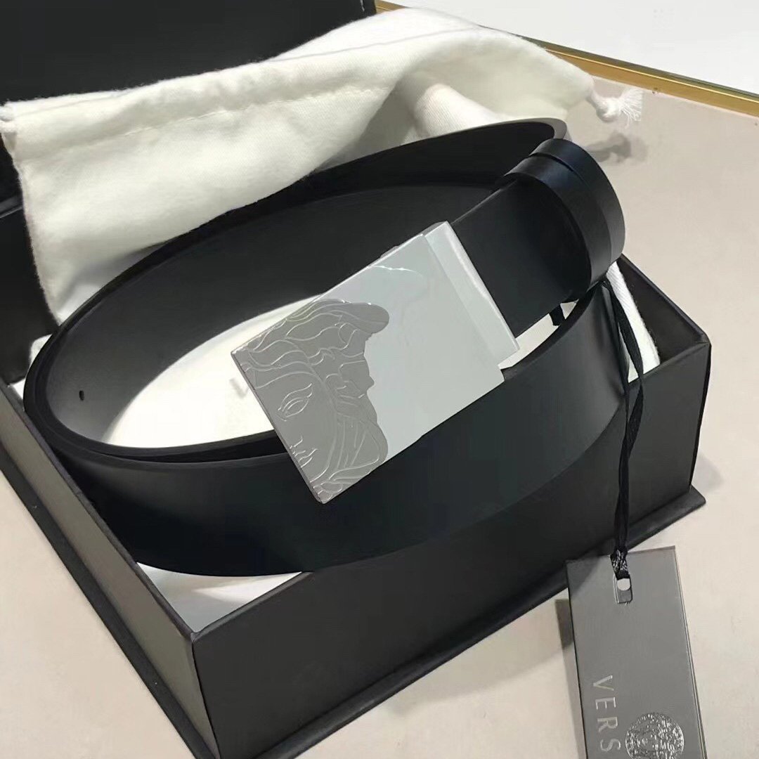 Versace Leather Belt   35mm - FashionPlug