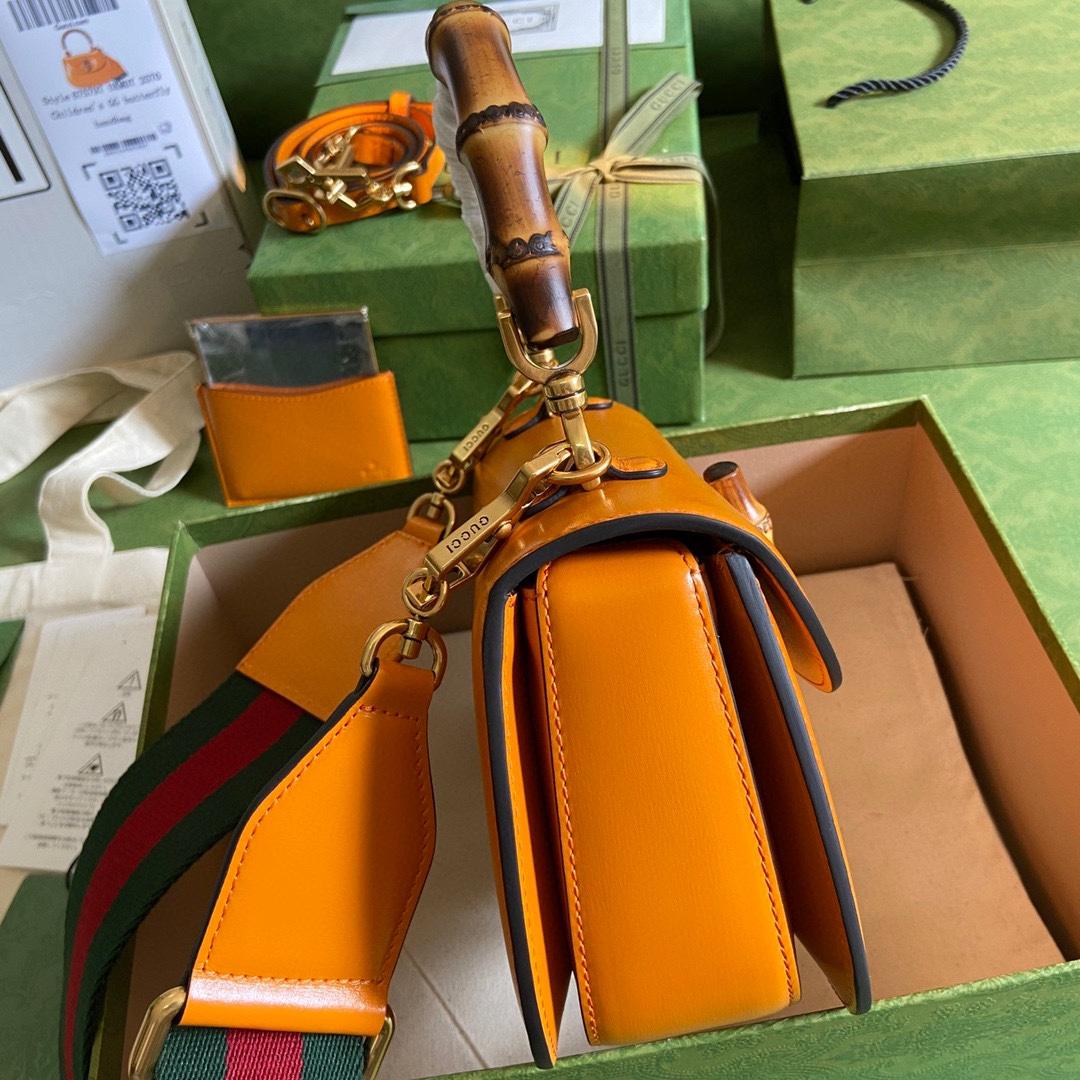 Gucci Bamboo 1947 Small Top Handle Bag   - FashionPlug