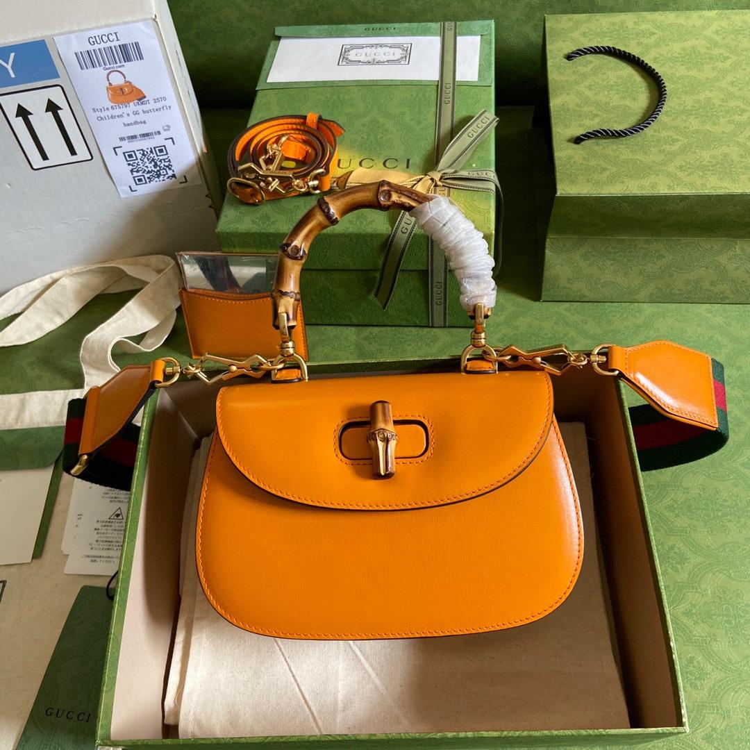 Gucci Bamboo 1947 Small Top Handle Bag   - FashionPlug