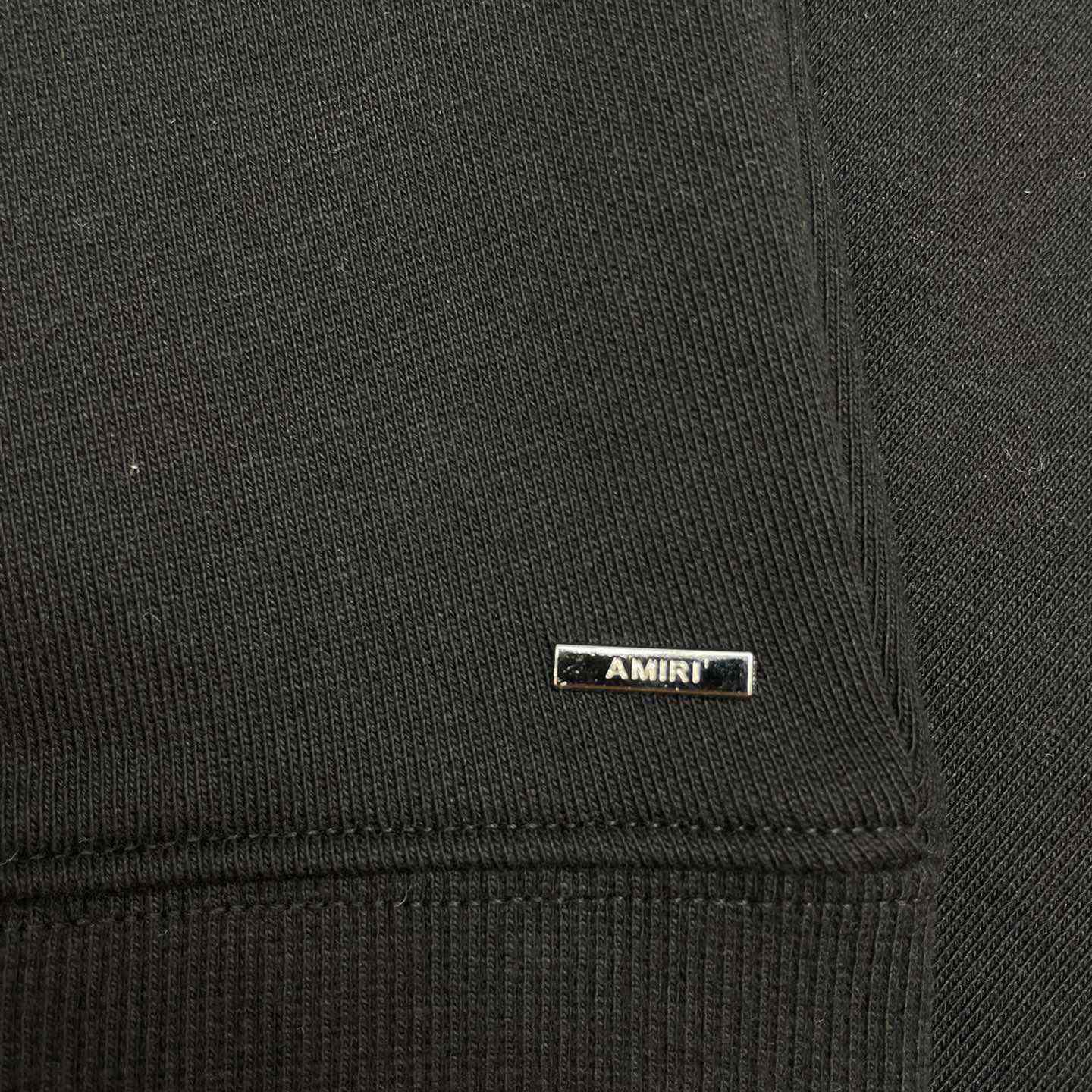Amiri Logo Patch Drawstring Hoodie - FashionPlug