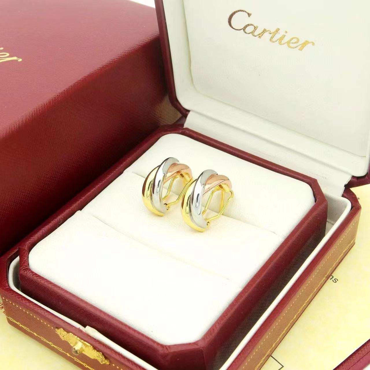 Cartier  'Trinity' Hoop Earrings - FashionPlug