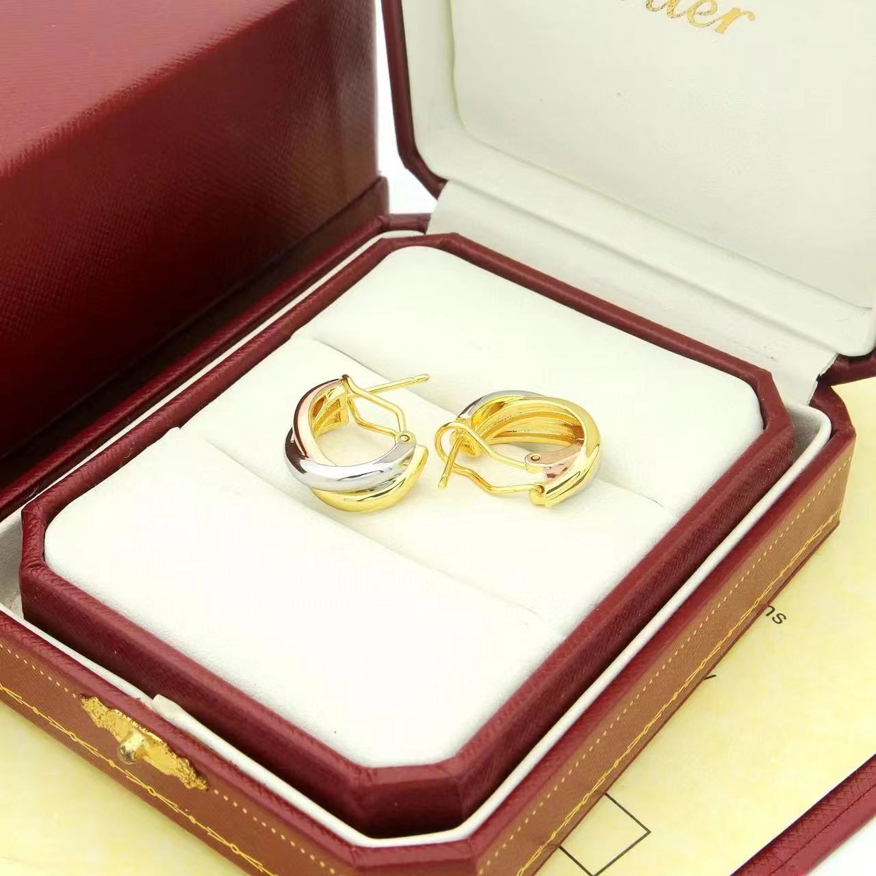 Cartier  'Trinity' Hoop Earrings - FashionPlug