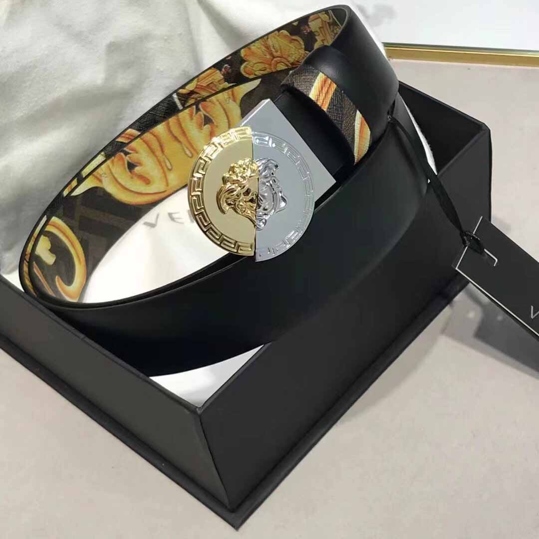 Versace Leather Belt   35mm - FashionPlug
