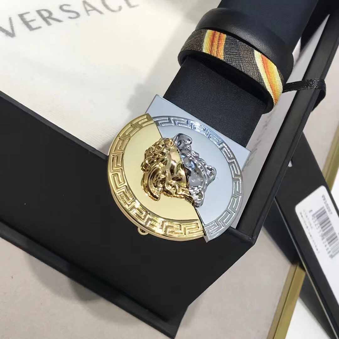 Versace Leather Belt   35mm - FashionPlug