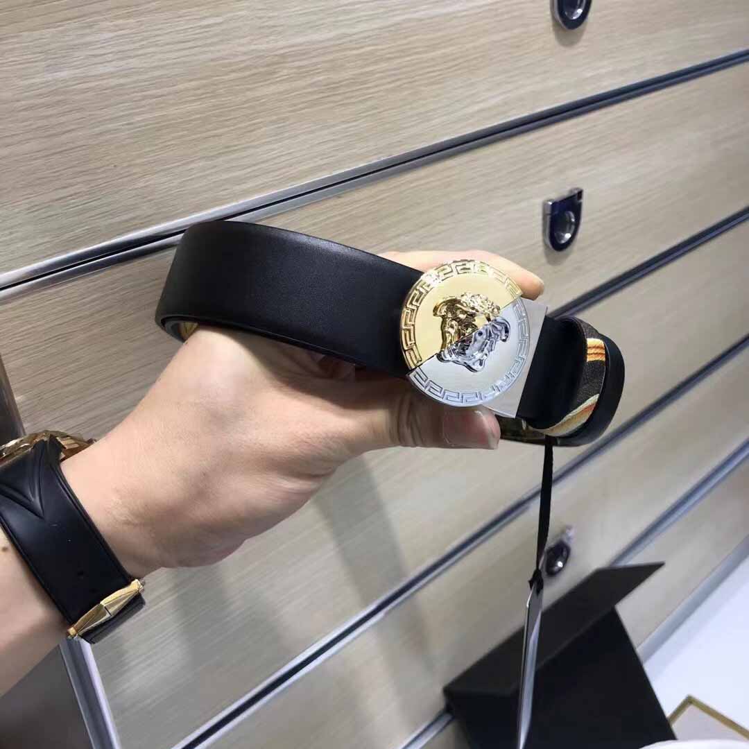 Versace Leather Belt   35mm - FashionPlug