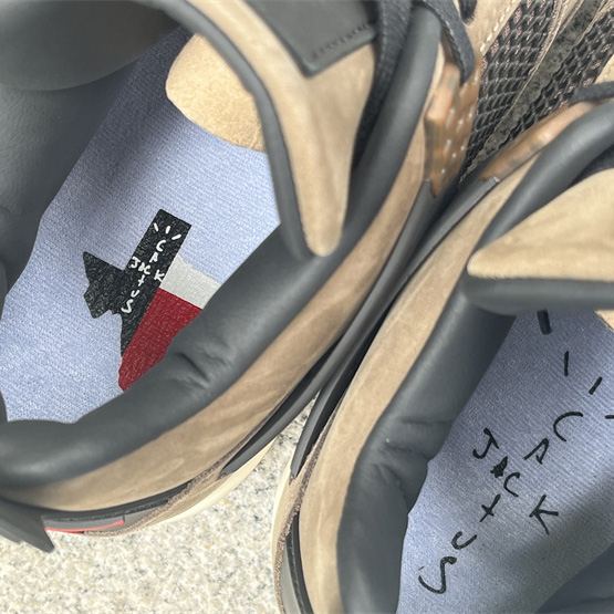 Travis Scott x Air Jordan 4 Retro Brown TS Sneakers    AJ4-766302 - FashionPlug