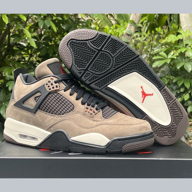 Travis Scott x Air Jordan 4 Retro Brown TS Sneakers    AJ4-766302 - FashionPlug