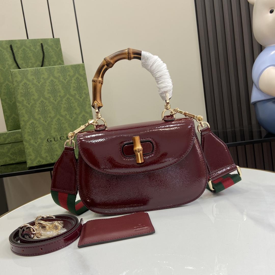 Gucci Bamboo 1947 Small Top Handle Bag   - FashionPlug