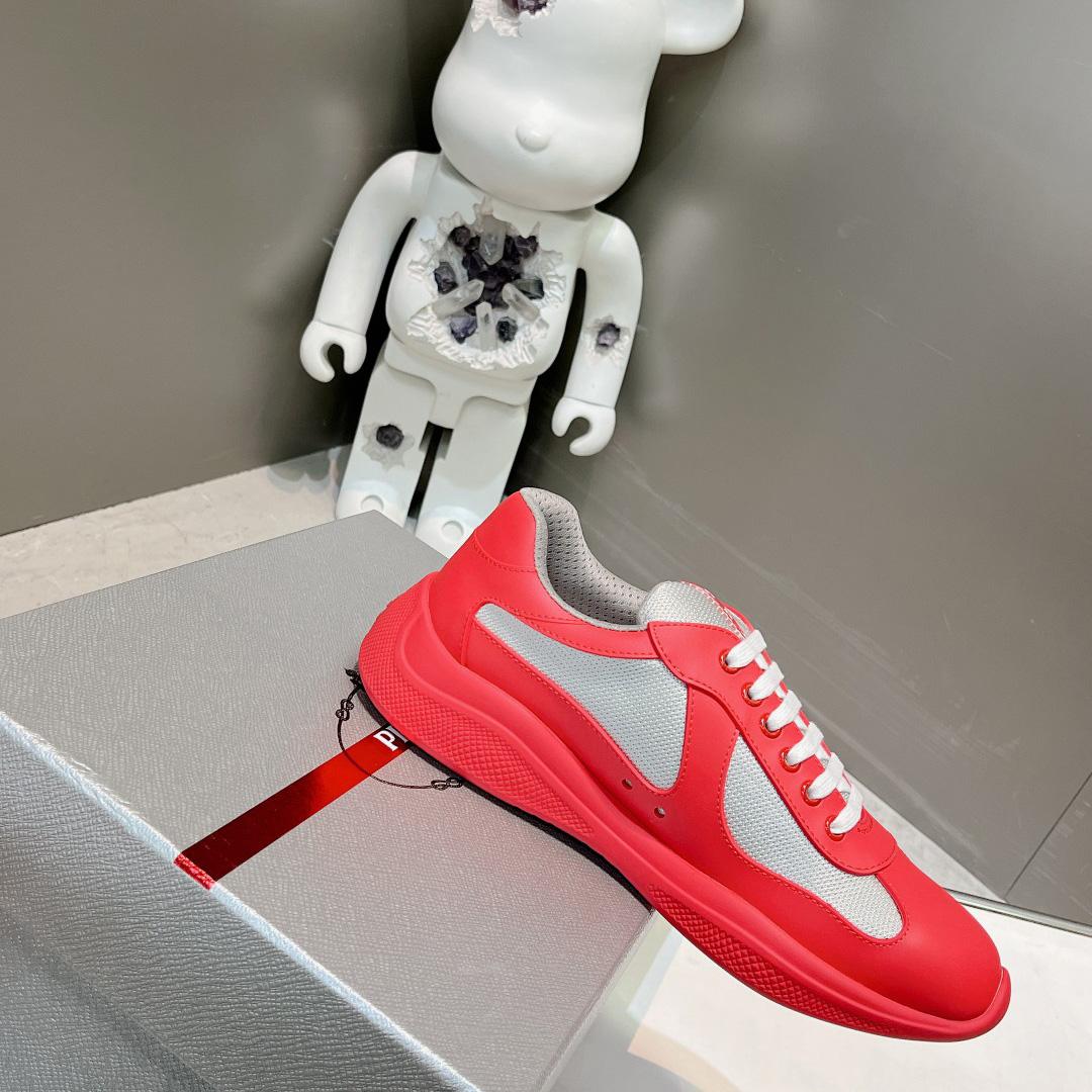 Prada America's Cup Soft Rubber And Bike Fabric Sneakers - FashionPlug