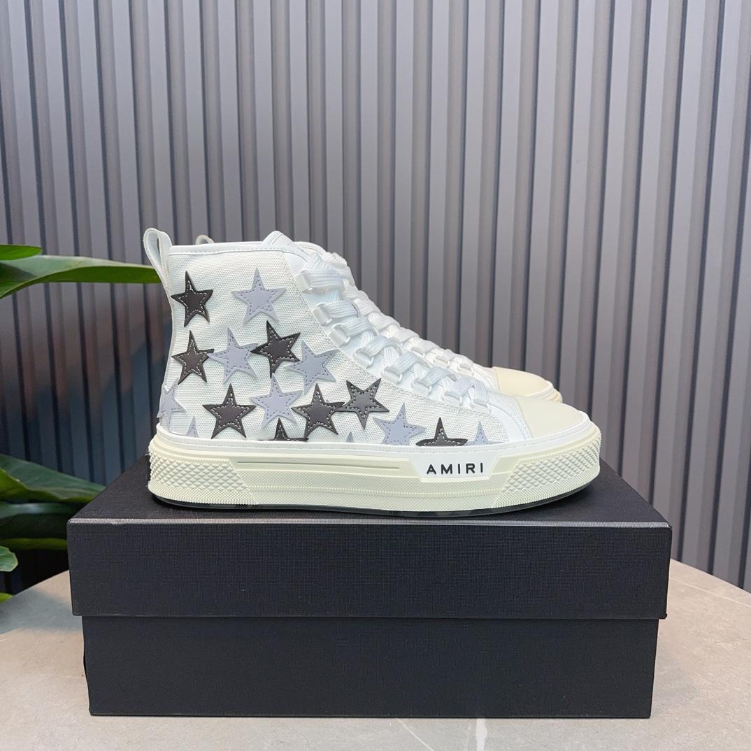 Amiri Stars High-top Sneakers - FashionPlug
