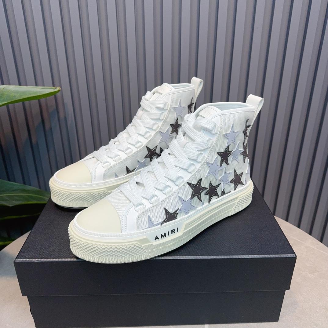 Amiri Stars High-top Sneakers - FashionPlug