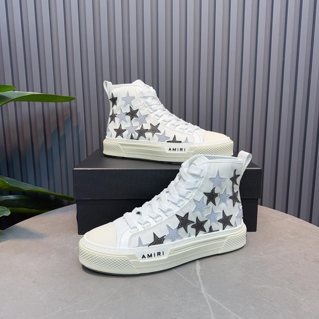 Amiri Stars High-top Sneakers - FashionPlug