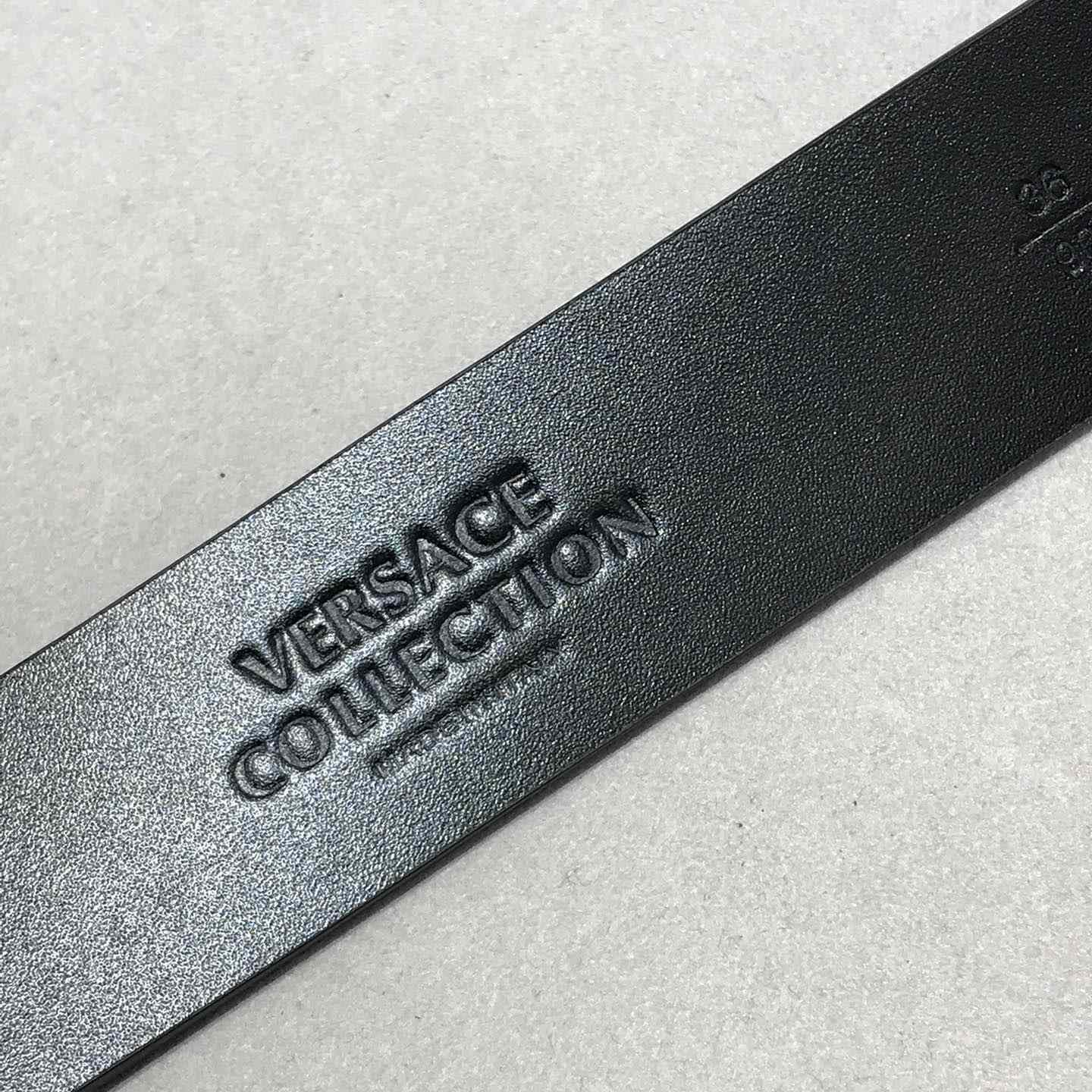 Versace Leather Belt   35mm - FashionPlug