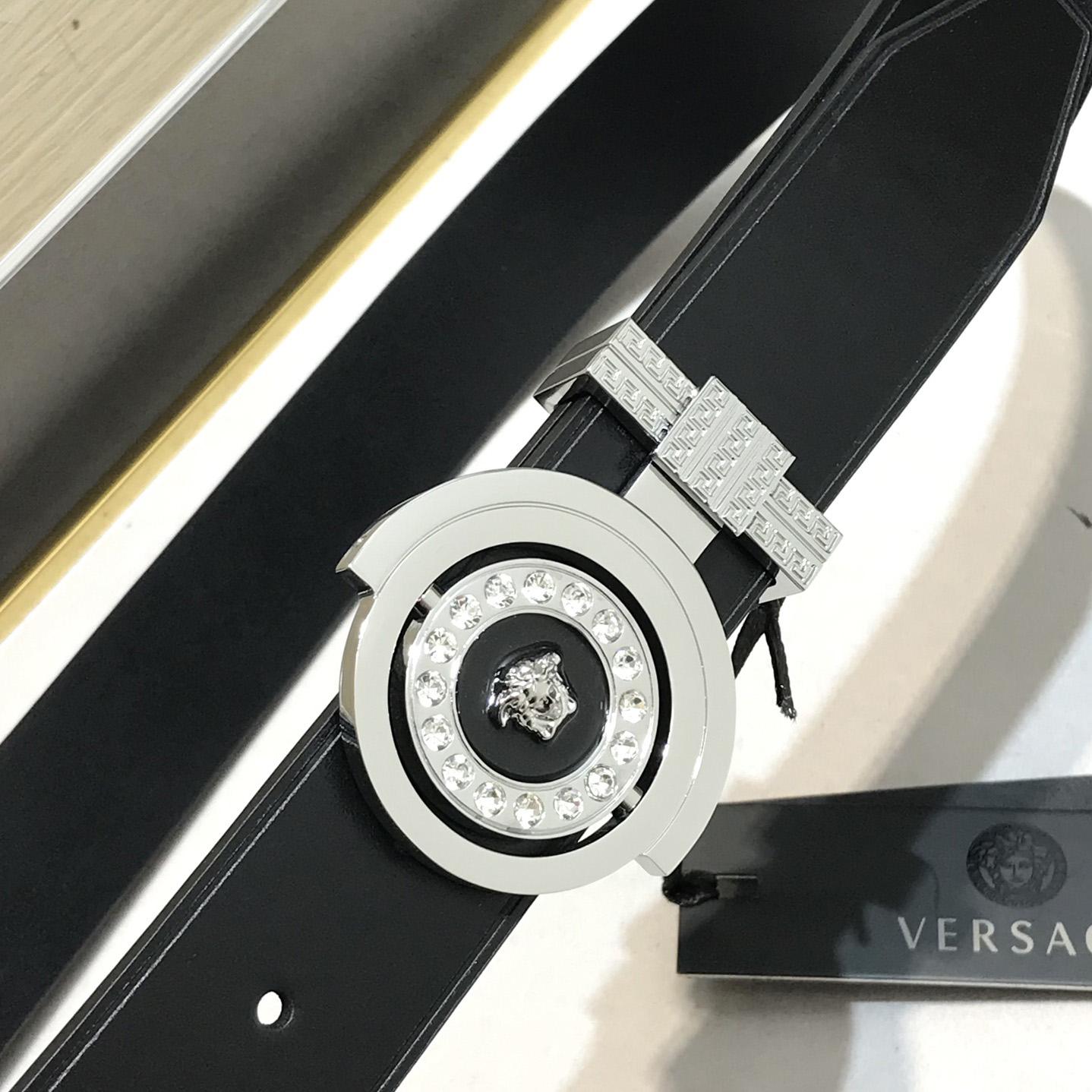 Versace Leather Belt   35mm - FashionPlug