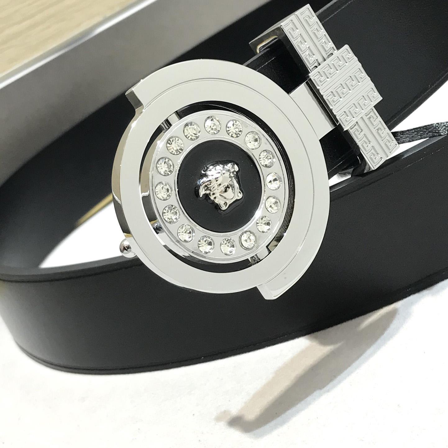 Versace Leather Belt   35mm - FashionPlug