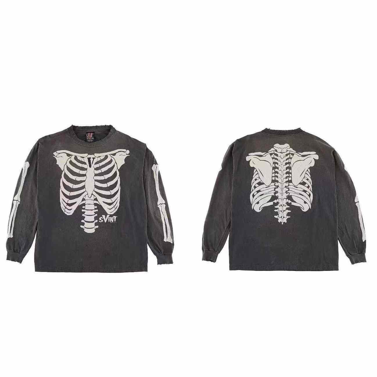 Saint Michael x VLONE Bone Longsleeve T-shirt - FashionPlug