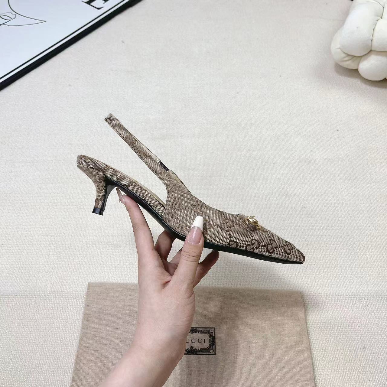 Gucci Women's Horsebit Slingback Pump - FashionPlug