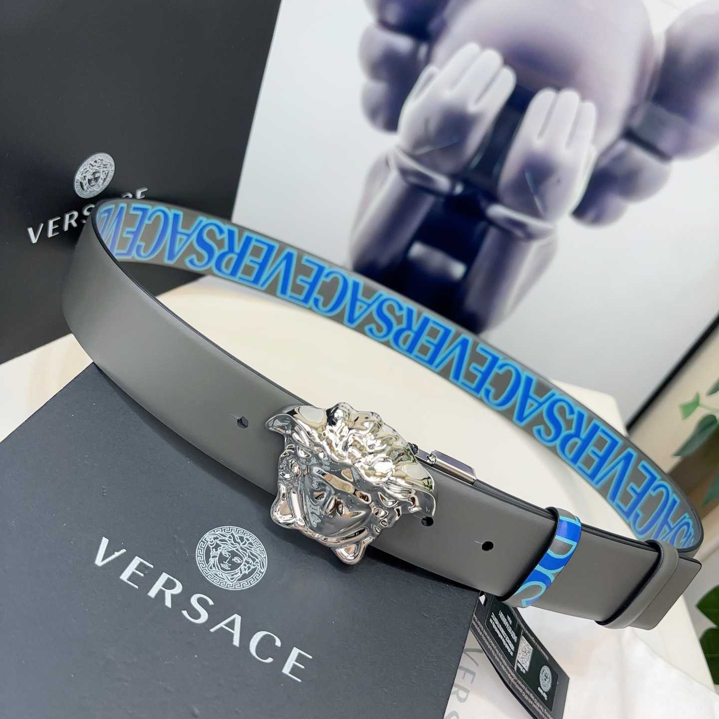 Versace Leather Belt   40mm - FashionPlug