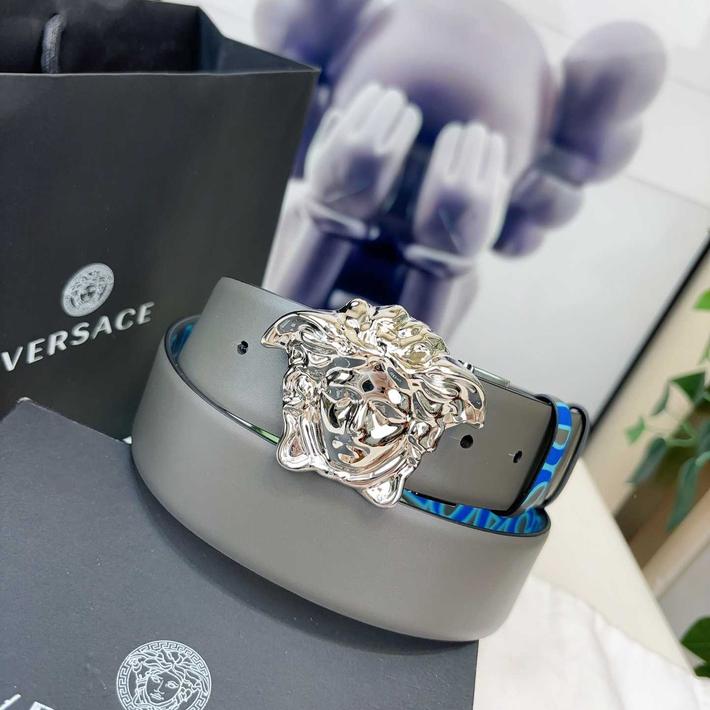 Versace Leather Belt   40mm - FashionPlug