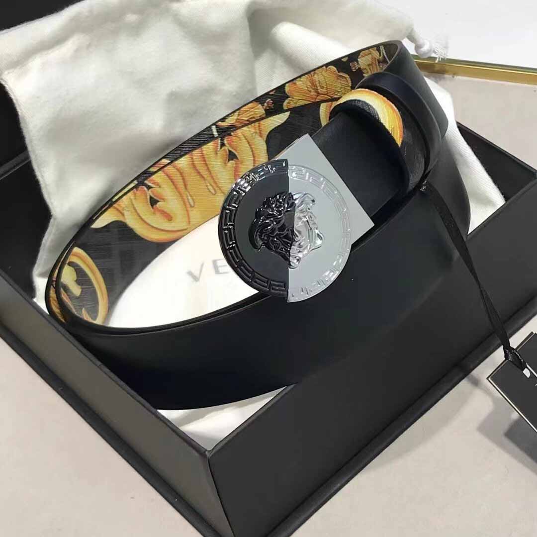 Versace Leather Belt   35mm - FashionPlug