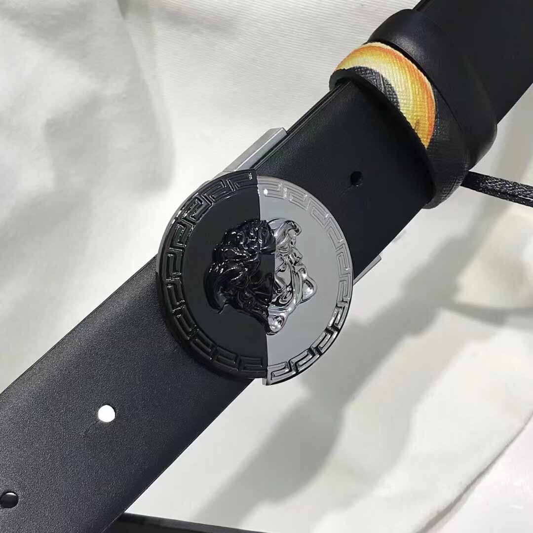 Versace Leather Belt   35mm - FashionPlug