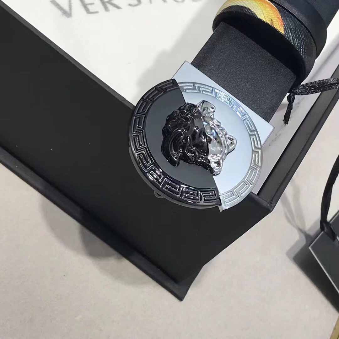 Versace Leather Belt   35mm - FashionPlug