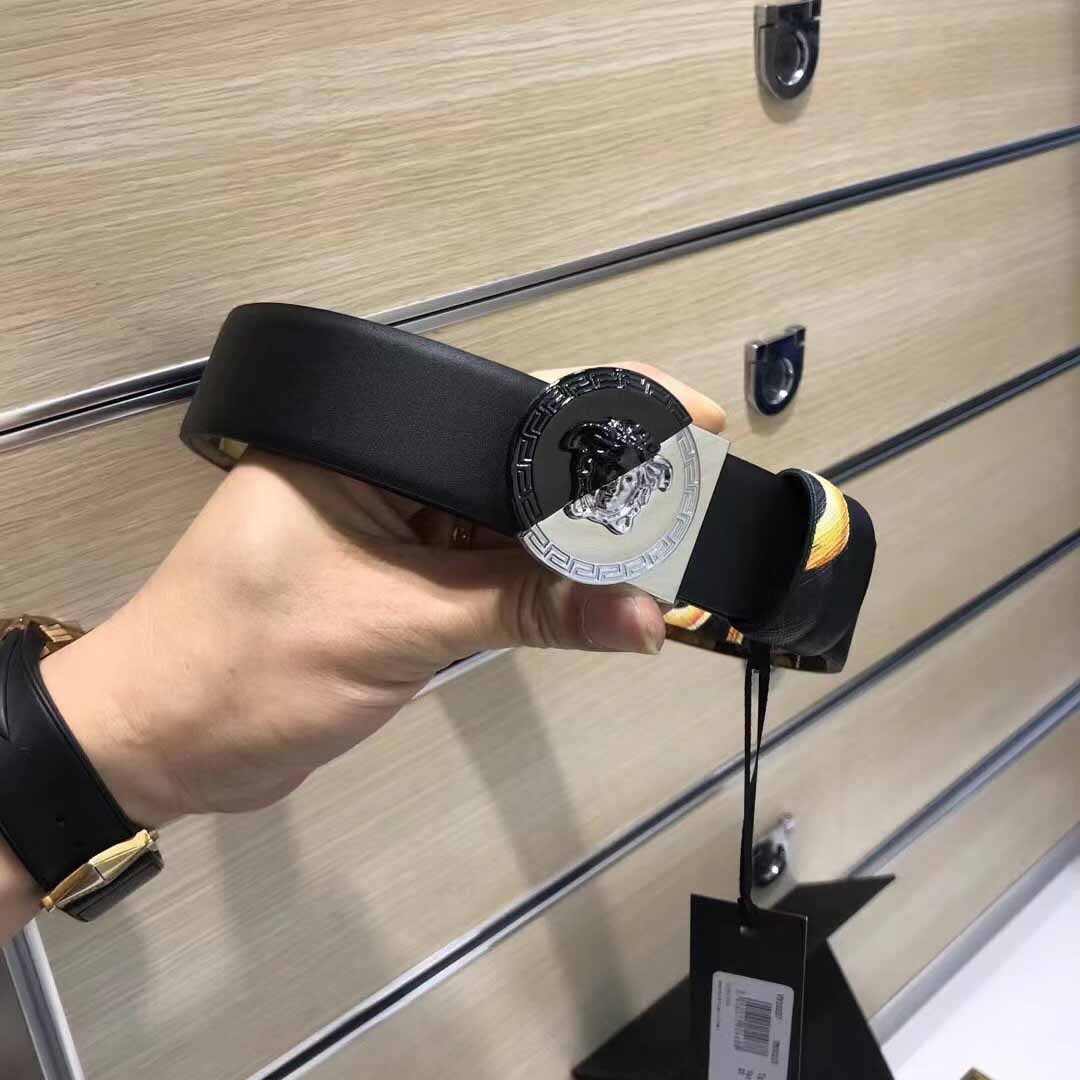 Versace Leather Belt   35mm - FashionPlug