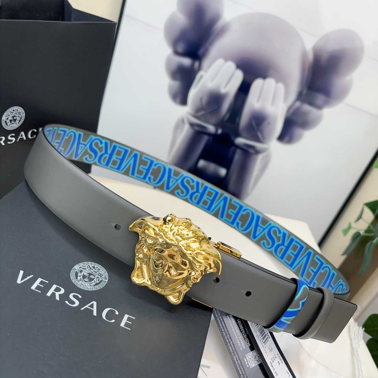 Versace Leather Belt   40mm - FashionPlug