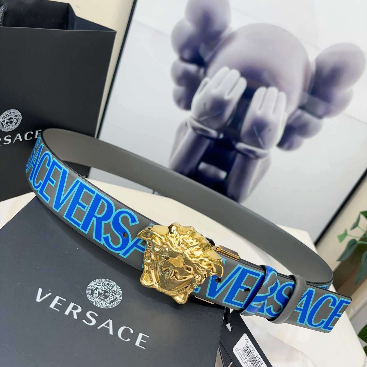 Versace Leather Belt   40mm - FashionPlug