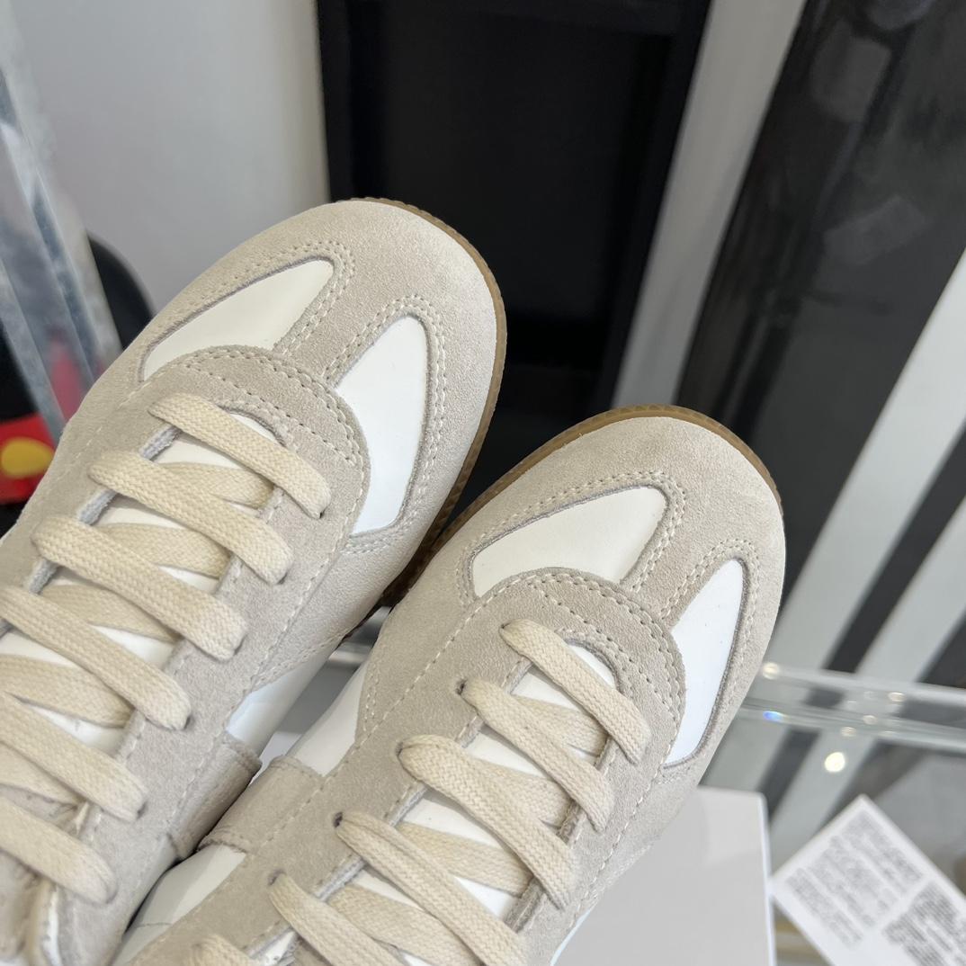 Maison Margiela Suede And Fabric Sneakers - FashionPlug