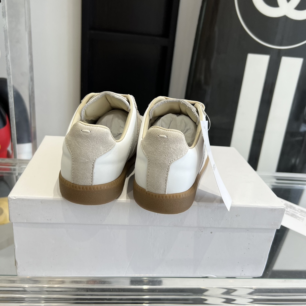 Maison Margiela Suede And Fabric Sneakers - FashionPlug