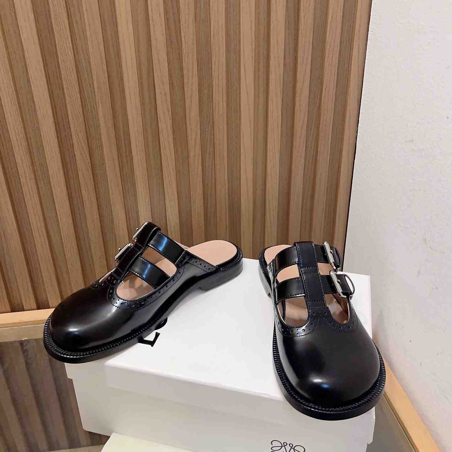 Loewe Campo Mary Jane Mule In Calfskin - FashionPlug