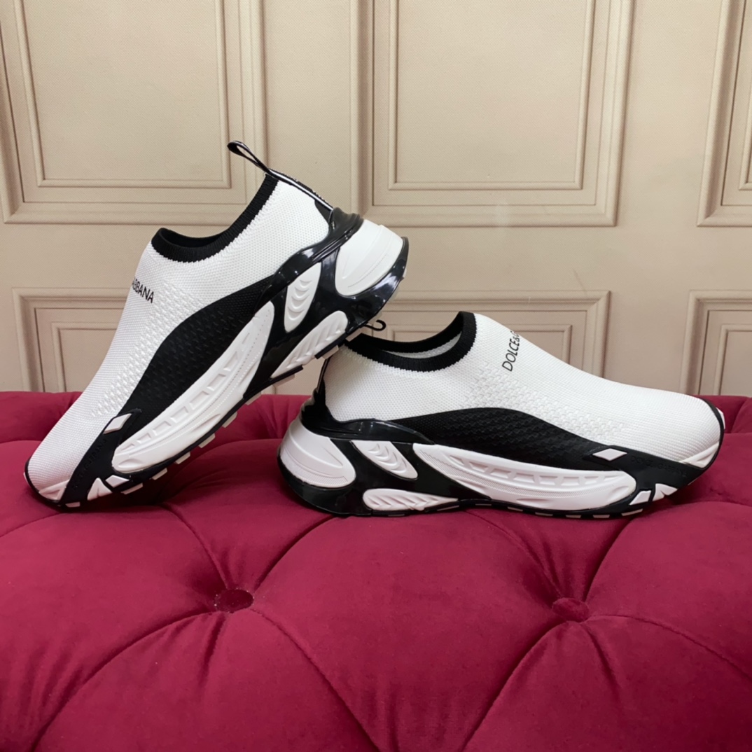Dolce & Gabbana Stretch Mesh Fast Sneaker 'White' - FashionPlug