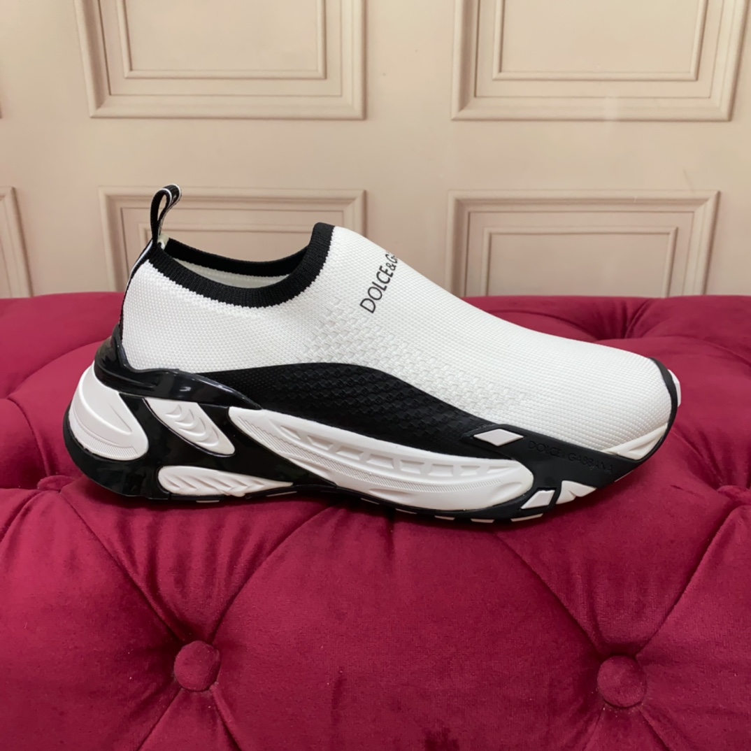 Dolce & Gabbana Stretch Mesh Fast Sneaker 'White' - FashionPlug