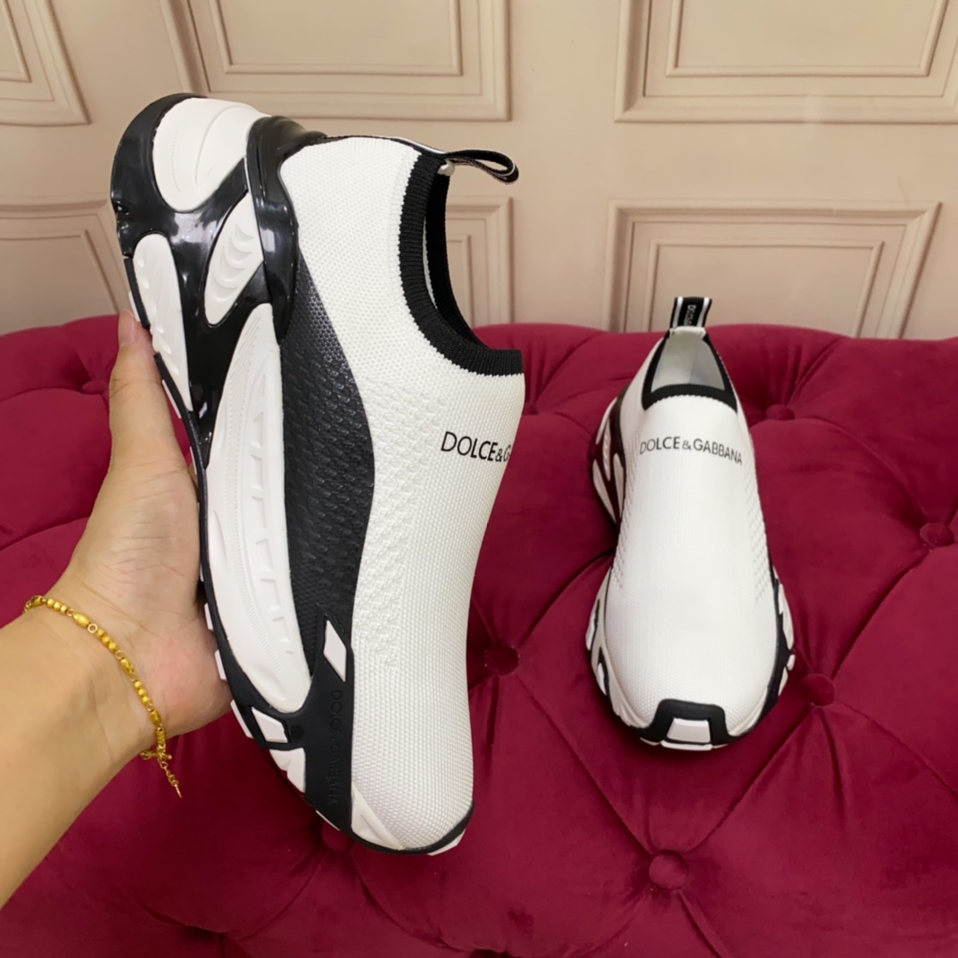 Dolce & Gabbana Stretch Mesh Fast Sneaker 'White' - FashionPlug