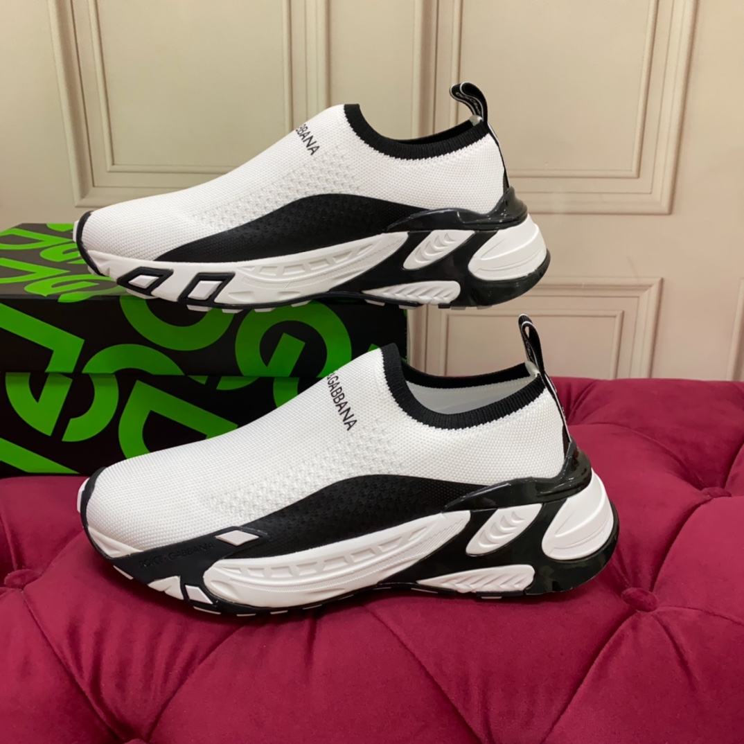 Dolce & Gabbana Stretch Mesh Fast Sneaker 'White' - FashionPlug