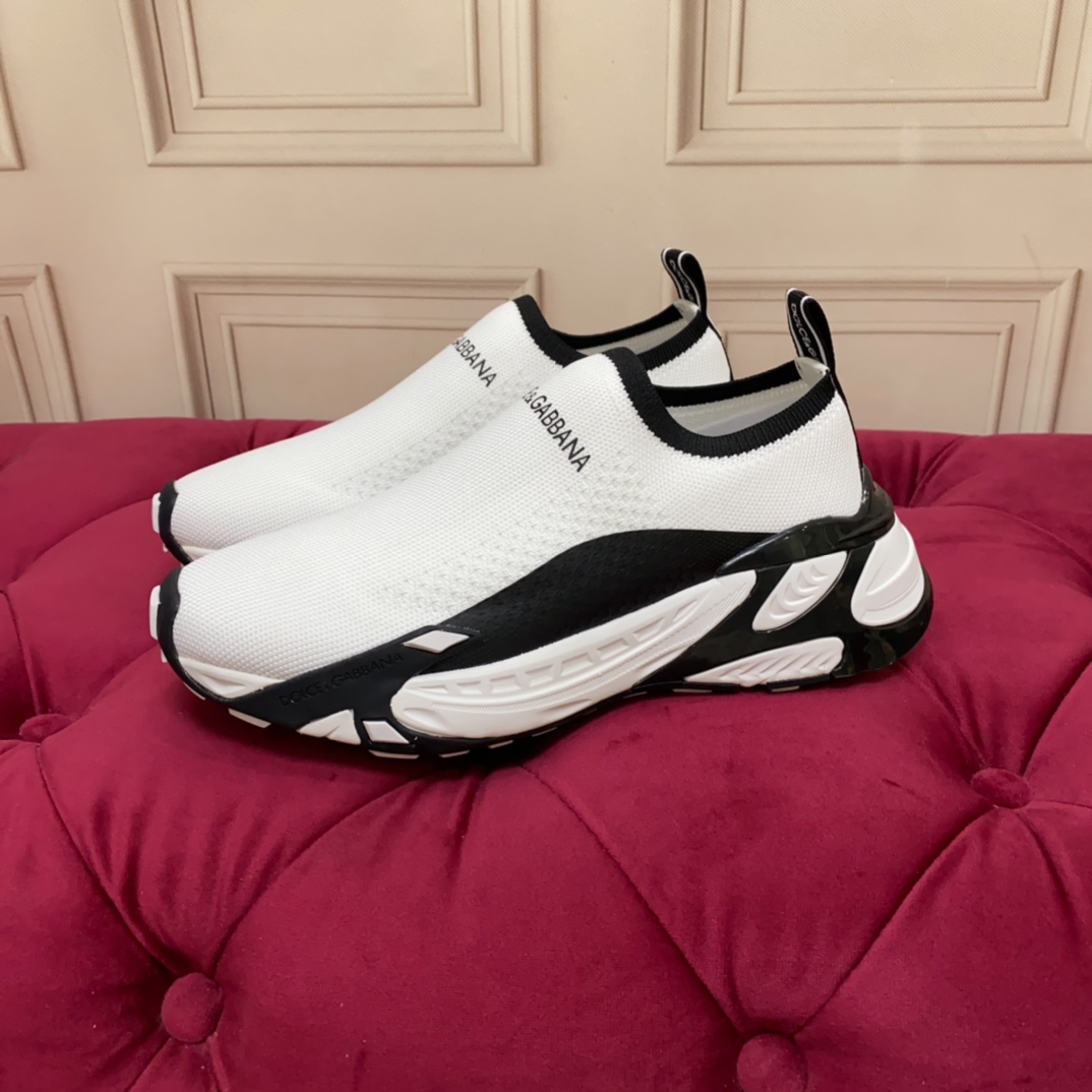 Dolce & Gabbana Stretch Mesh Fast Sneaker 'White' - FashionPlug