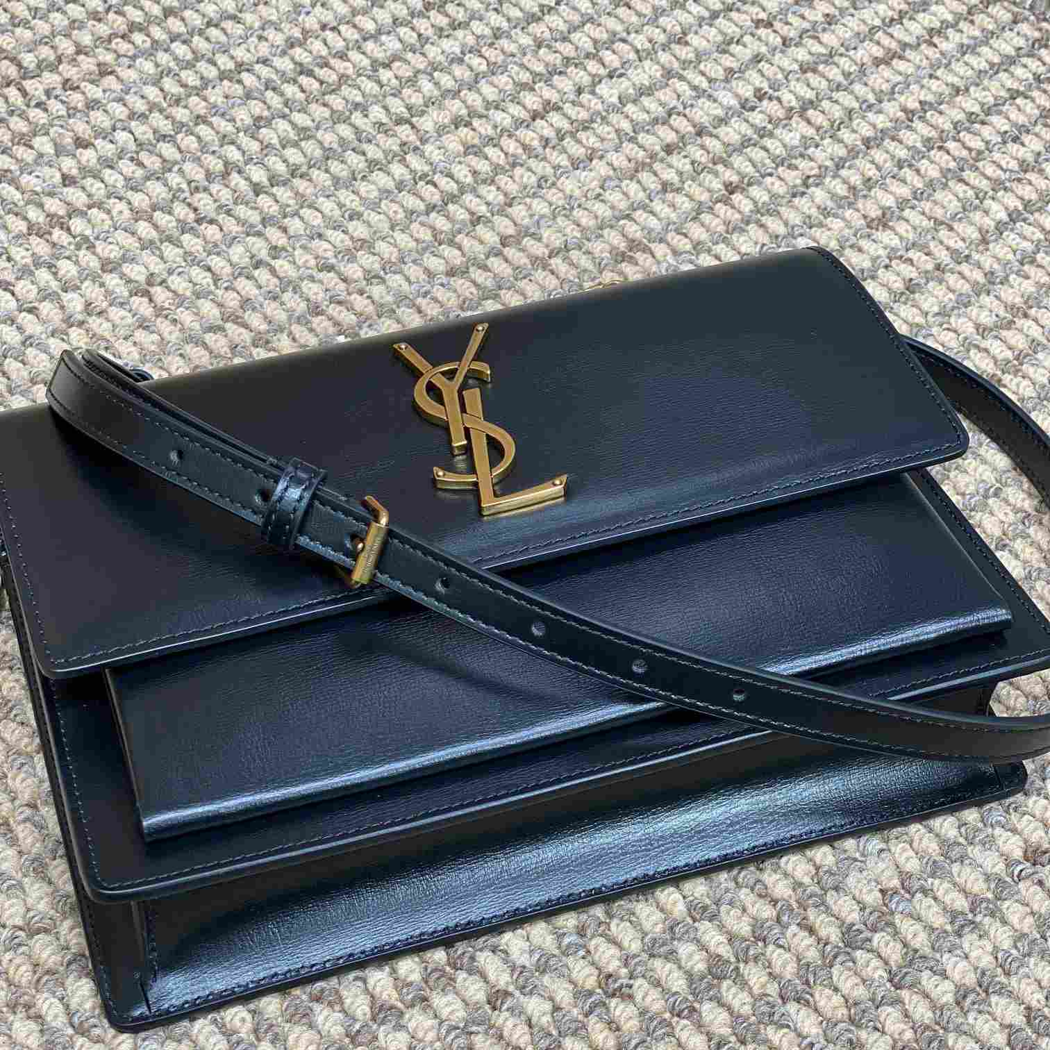 Saint Laurent Women Sunset Medium Leather Shoulder Bag （25*18*7cm） - FashionPlug