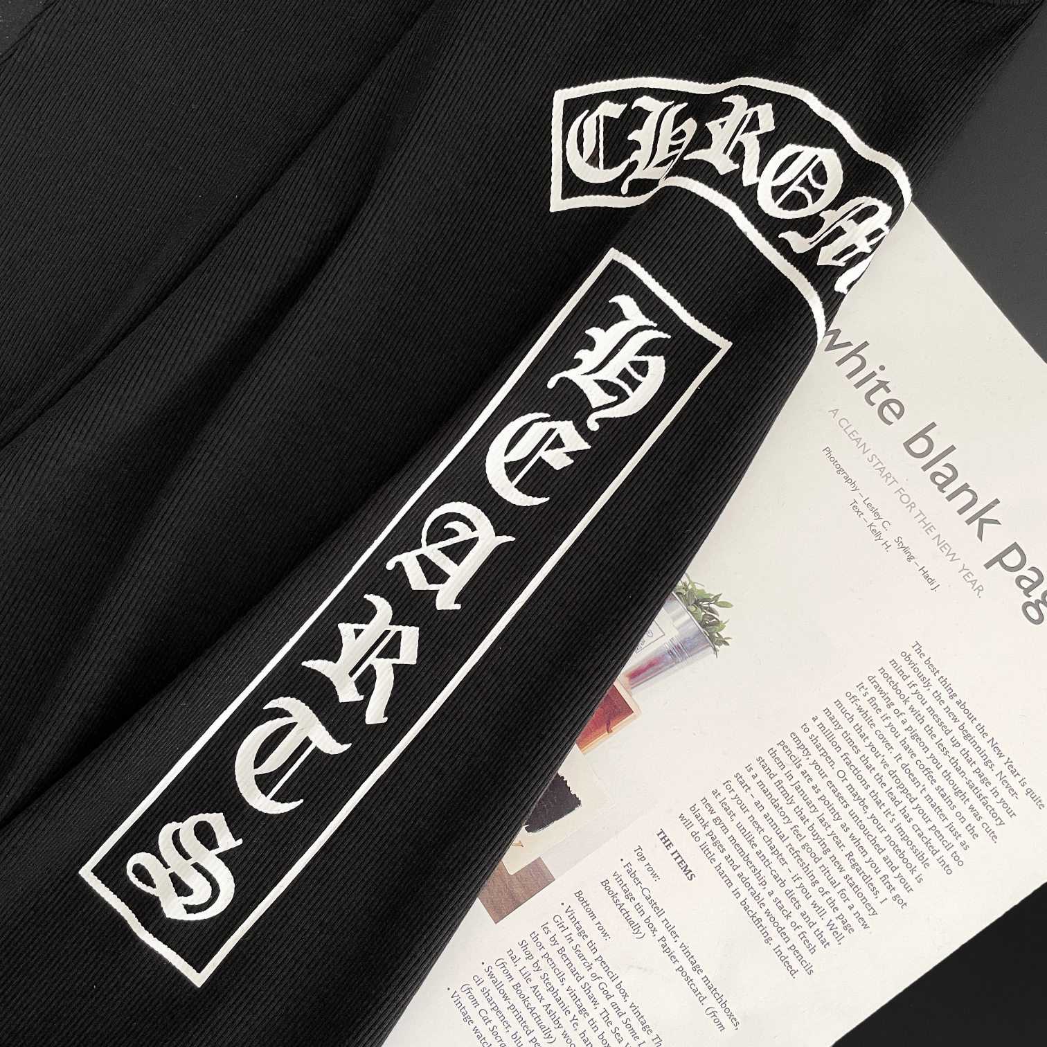 Chrome Hearts Black Vertical Logo Tank Top - FashionPlug